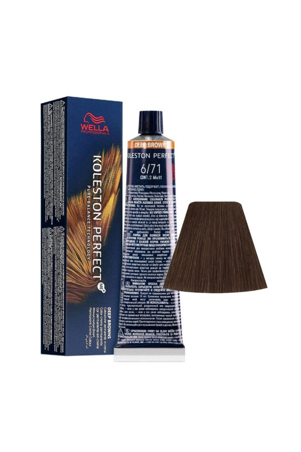 رنگ مو اورجینال برند Wella مدل Koleston Perfect Me+ 6/71 کد 366678073