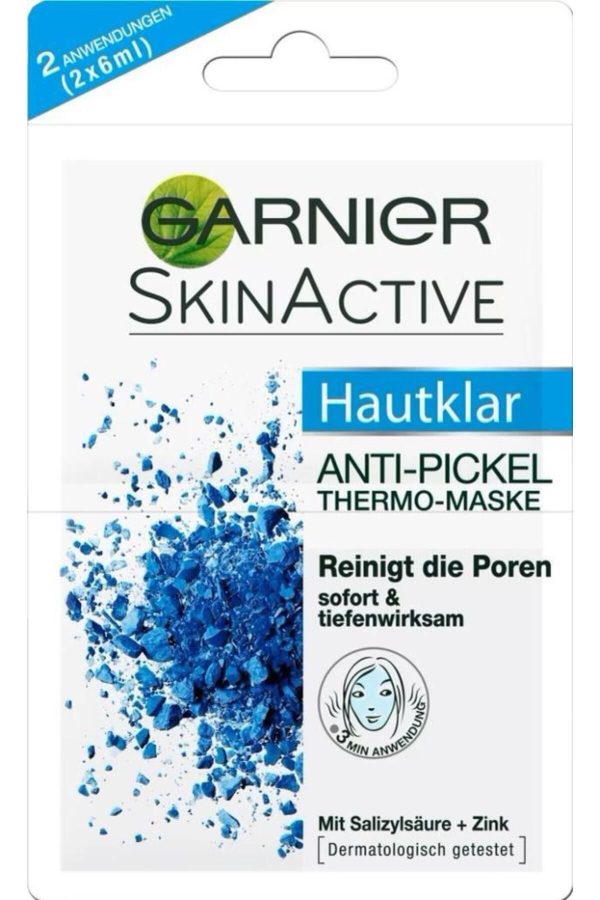 ماسک صورت اورجینال برند Garnier مدل Hautklar Anti-Pickel Thermo Maske کد 752730125
