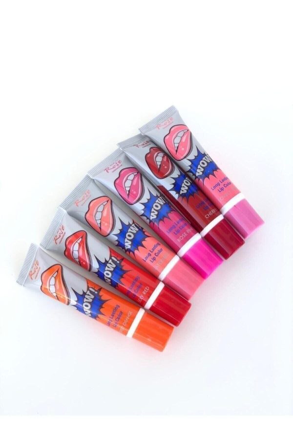 رژ لب اورجینال برند Roesia rose cosmetics مدل Kalıcı Soyulabilir 6'lı Ruj Seti کد 111226986 - Image 2