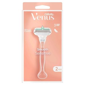 ژیلت و ریش تراش اورجینال برند Gillette مدل Smooth Sensitive 2 Bıçak کد 835641366