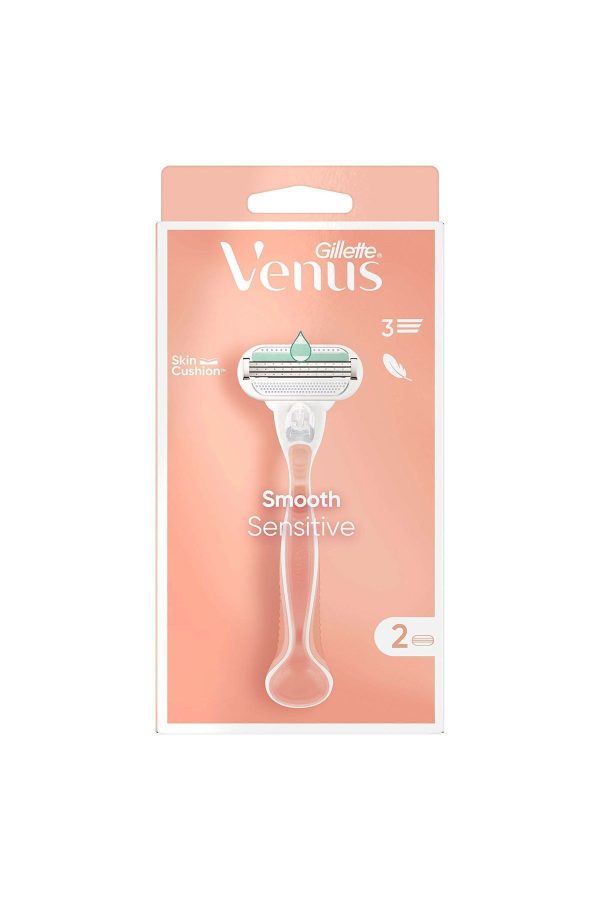ژیلت و ریش تراش اورجینال برند Gillette مدل Smooth Sensitive 2 Bıçak کد 835641366 - Image 2