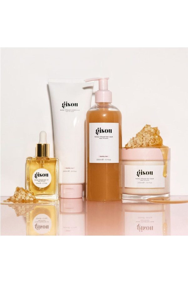 روغن و سرم مو اورجینال برند Gisou مدل Honey Infused Hair Oil کد 798761045 - Image 4