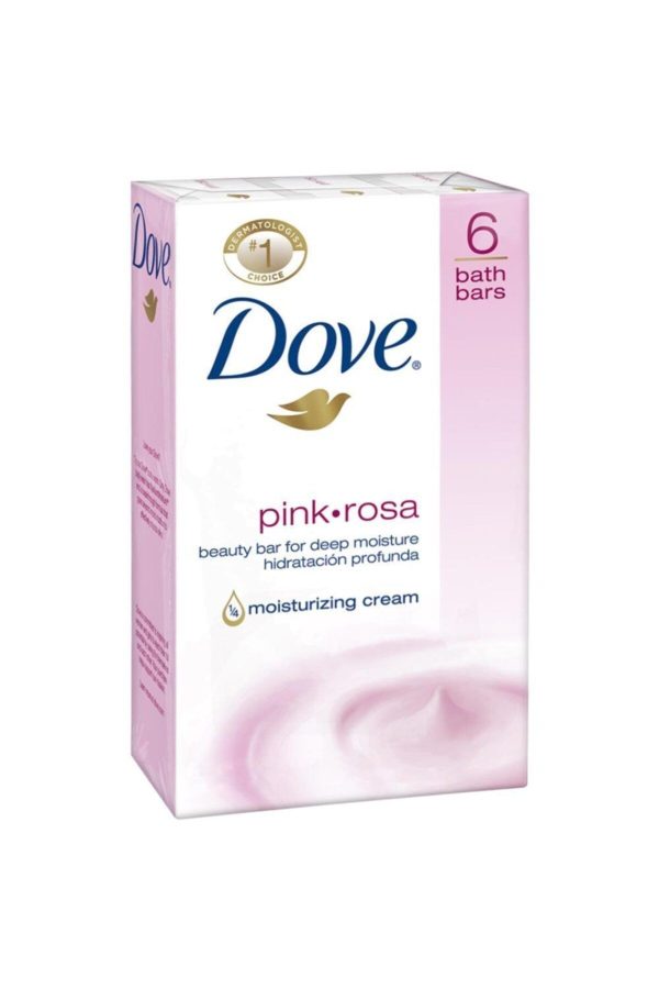 صابون جامد اورجینال برند Dove مدل Pink Rosa Beauty Soap 6x113gr کد 35626458