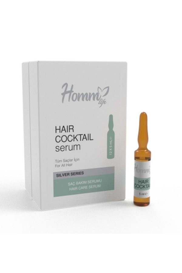 روغن و سرم مو اورجینال برند Homm life مدل HAIR COCKTAIL SERUM 12X5 ML کد 834205218
