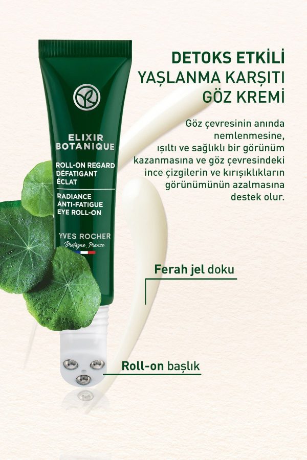کرم دور چشم اورجینال برند Yves rocher مدل Detoks Etkili Canlandırıcı Göz Kremi کد 635108455 - Image 2