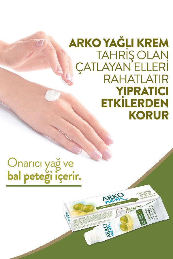 کرم بدن اورجینال برند Arko مدل Nem Zeytinyağlı El Kremi 8x20cc کد 3541312 - Image 2