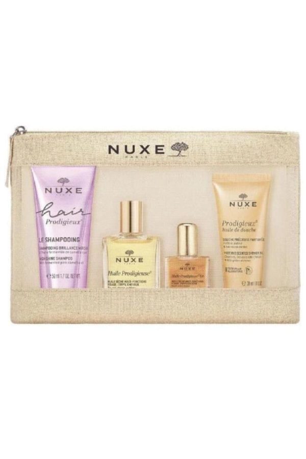 روغن و سرم مو اورجینال برند Nuxe مدل Travel Kit Prodigieux کد 834513759
