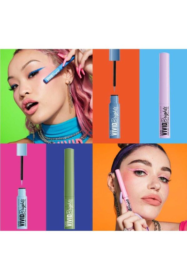 آیلاینر اورجینال برند Nyx مدل Vivid Brights Likit Eyeliner کد 829484287 - Image 4