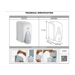 صابون مایع اورجینال برند Vialli مدل F5k Kartuşlu Köpük Dispenseri کد 37906332