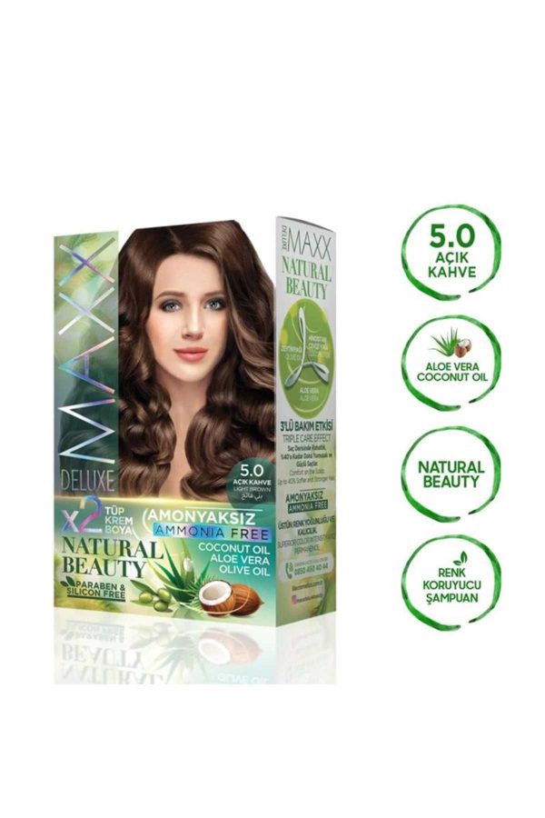 رنگ مو اورجینال برند Lisinya مدل Natural Beauty Amonyaksız Saç Boyası کد 880032425 - Image 2