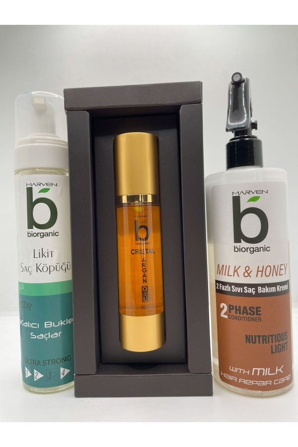 شامپو اورجینال برند Biorganic مدل 3 Lü Saç Bakım Seti کد 869515104