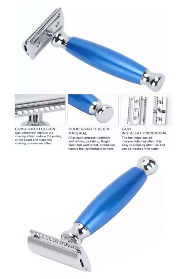 ژیلت و ریش تراش اورجینال برند Qualis مدل Q5 Klasik Manuel Tıraş Makinesi کد 838818544 - Image 4