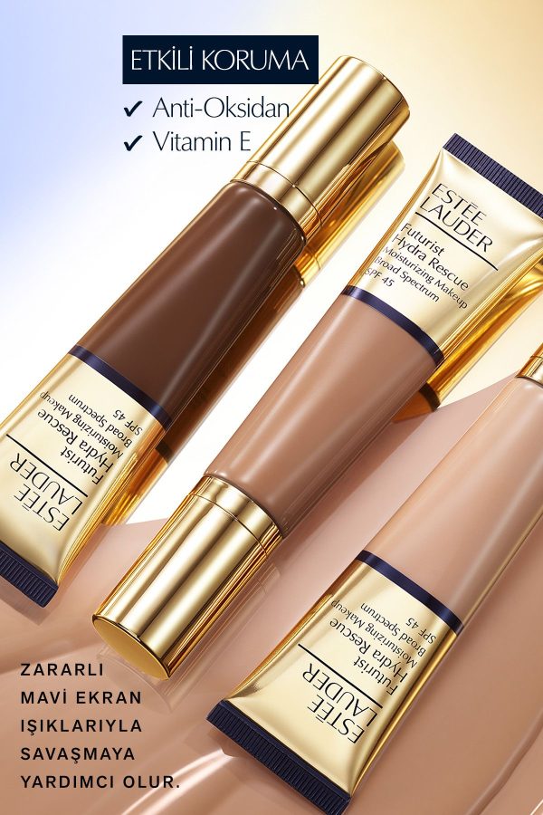 کرم فاندیشن اورجینال برند Estee lauder مدل Yatıştırıcı SPF 45 Nemlendirici Fondöten کد 877263389 - Image 4