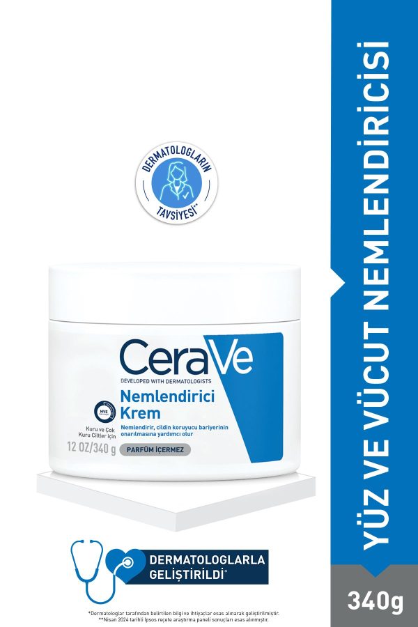 کرم بدن اورجینال برند Cerave مدل Moisturising Cream 340g کد 50427638