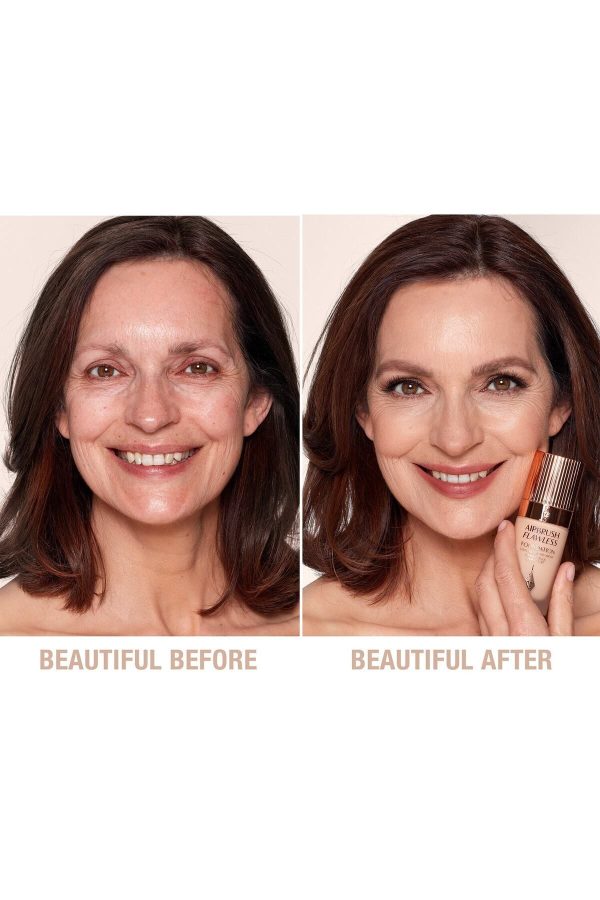 کرم فاندیشن اورجینال برند Charlotte tilbury مدل Airbrush Flawless Foundation کد 855217980 - Image 3