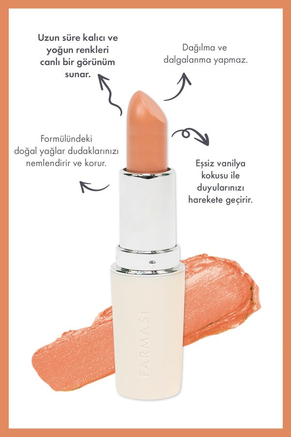 رژ لب اورجینال برند Farmasi مدل Creamy Lipstick 16 کد 786902103 - Image 2