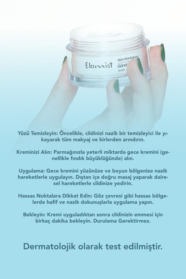 کرم صورت اورجینال برند Elamist مدل Mavi Kantaron Gündüz Kremi کد 871363181 - Image 4