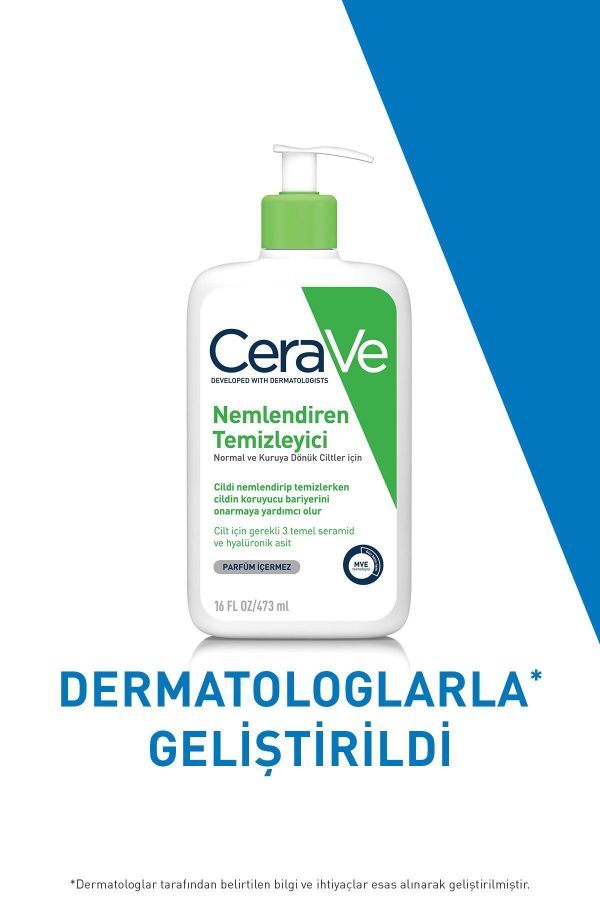 پاک کننده صورت اورجینال برند Cerave مدل Nemlendiren Temizleyici 473 ML کد 188225657 - Image 3