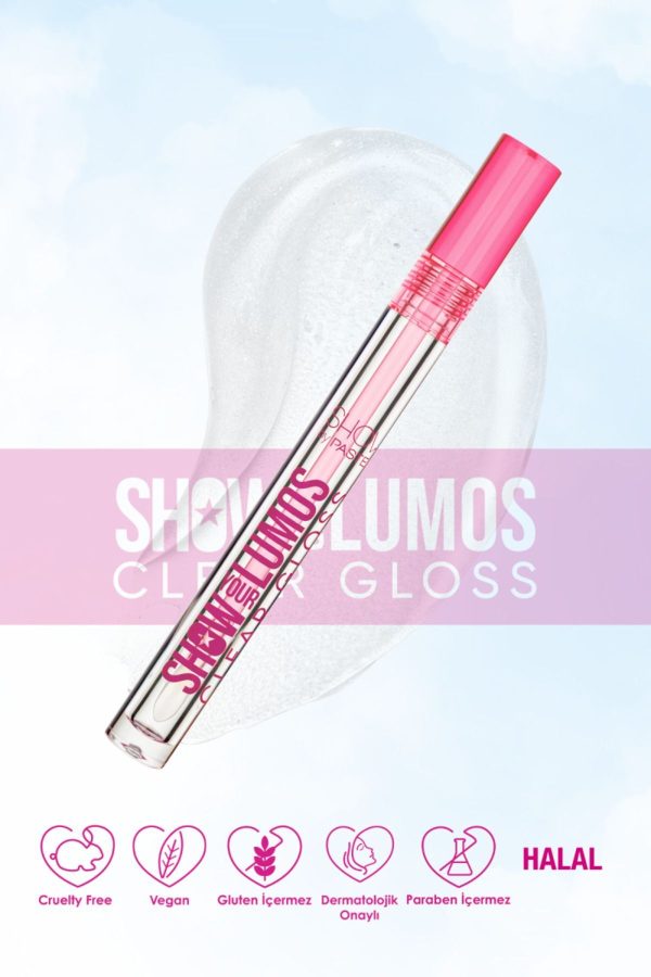 برق لب اورجینال برند Show by pastel مدل Show Your Lumos Clear Gloss کد 786486537 - Image 5