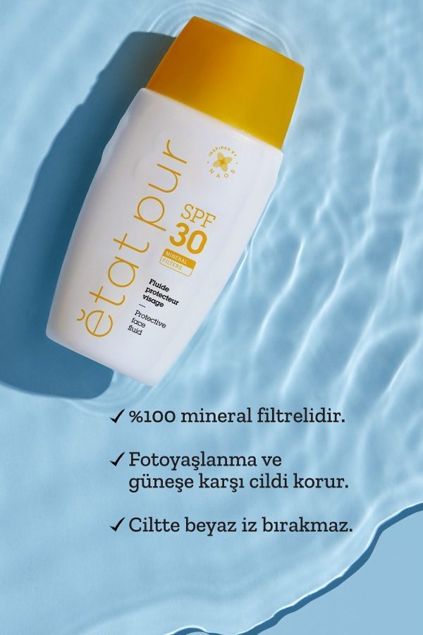 ضد آفتاب صورت اورجینال برند Etat pur مدل Protective Mineral Fluid SPF30 40ml کد 117266657 - Image 4