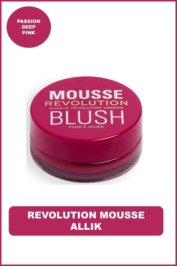 رژ گونه اورجینال برند Revolution مدل Revolution Mousse Blush Passion کد 741414137