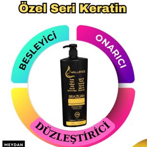 ویتامین مو اورجینال برند Wallence مدل Keratin Ekstra Düzlük Parlaklık 1000ml کد 852397631
