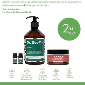 ست مراقبت از مو اورجینال برند Dr savon مدل Anti-aging cure 2-piece set کد 110699976