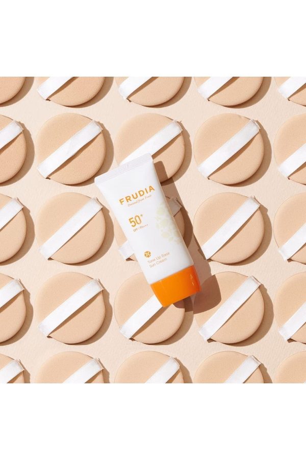 ضد آفتاب صورت اورجینال برند Frudia مدل Tone-Up Base Sun Cream کد 836303330 - Image 4