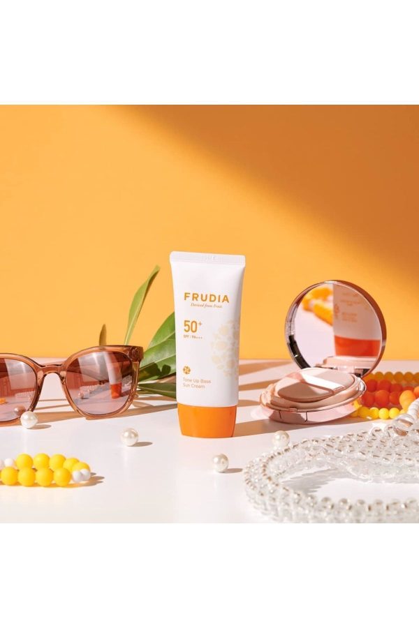 ضد آفتاب صورت اورجینال برند Frudia مدل Tone-Up Base Sun Cream کد 836303330 - Image 5
