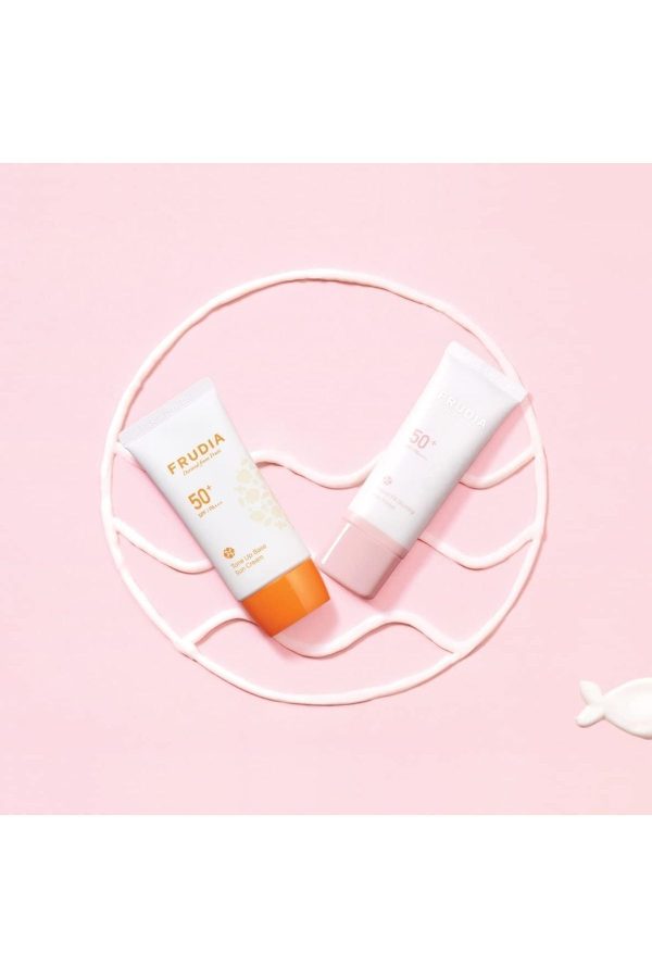 ضد آفتاب صورت اورجینال برند Frudia مدل Tone-Up Base Sun Cream کد 836303330 - Image 6