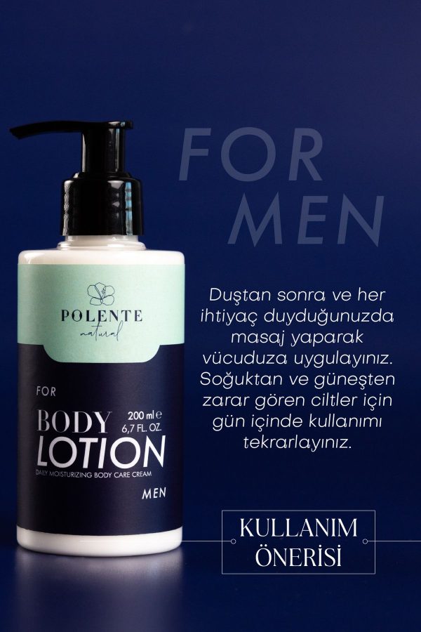 کرم بدن اورجینال برند Polente natural مدل Natural Men Body Lotion کد 880557314 - Image 2