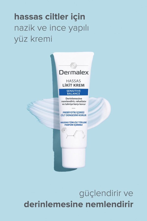 کرم صورت اورجینال برند Dermalex مدل Sensitive Balance Hassas Likit Krem کد 783905297 - Image 3