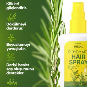 روغن و سرم مو اورجینال برند Braavos مدل Rosemary Hair Spray 200 Ml کد 782773433