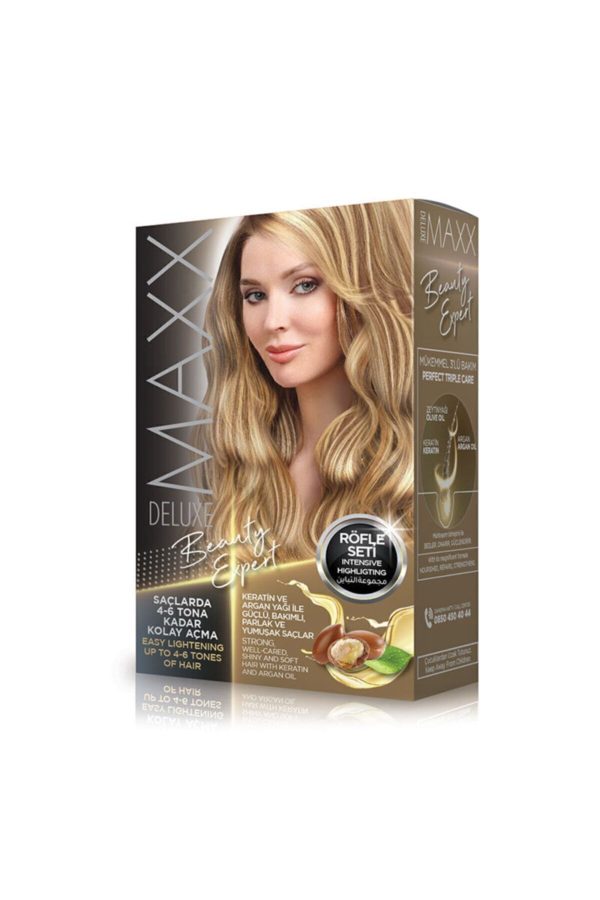 رنگ مو اورجینال برند Maxx مدل Deluxe Yoğun Röfle Seti کد 127098673