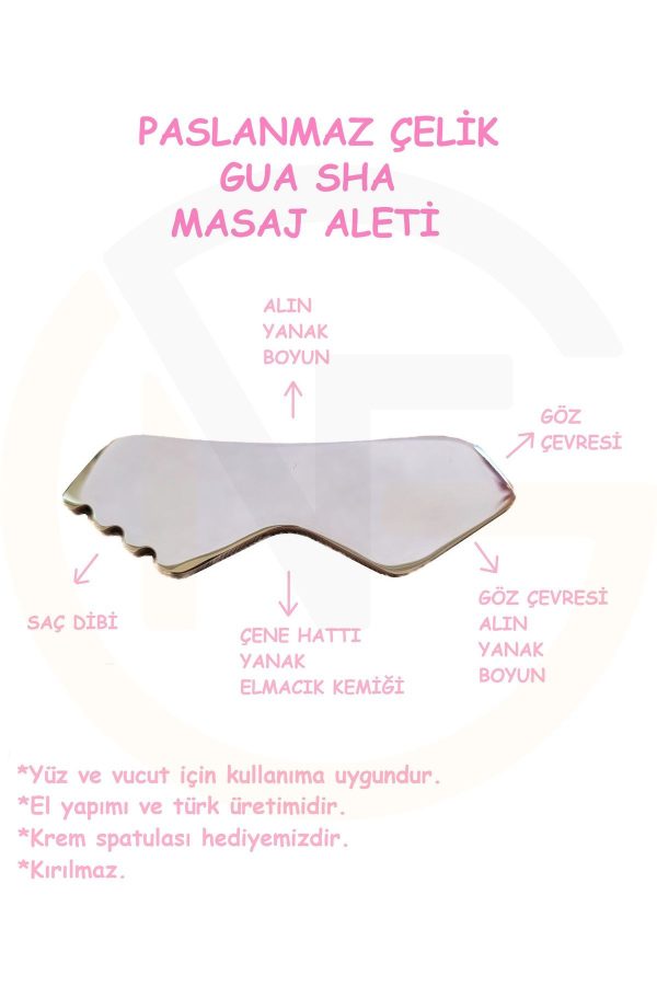 ماساژور صورت اورجینال برند Ironsteel مدل Paslanmaz Çelik Gua Sha Taşı کد 839175070 - Image 2