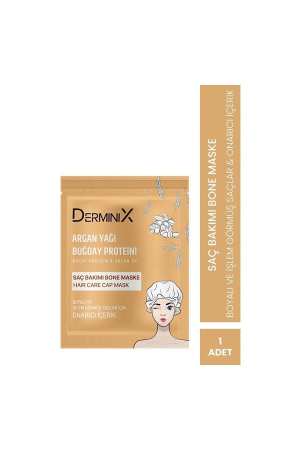 ماسک مو اورجینال برند Derminix مدل Hair Mask Argan-wheat Protein کد 865245493