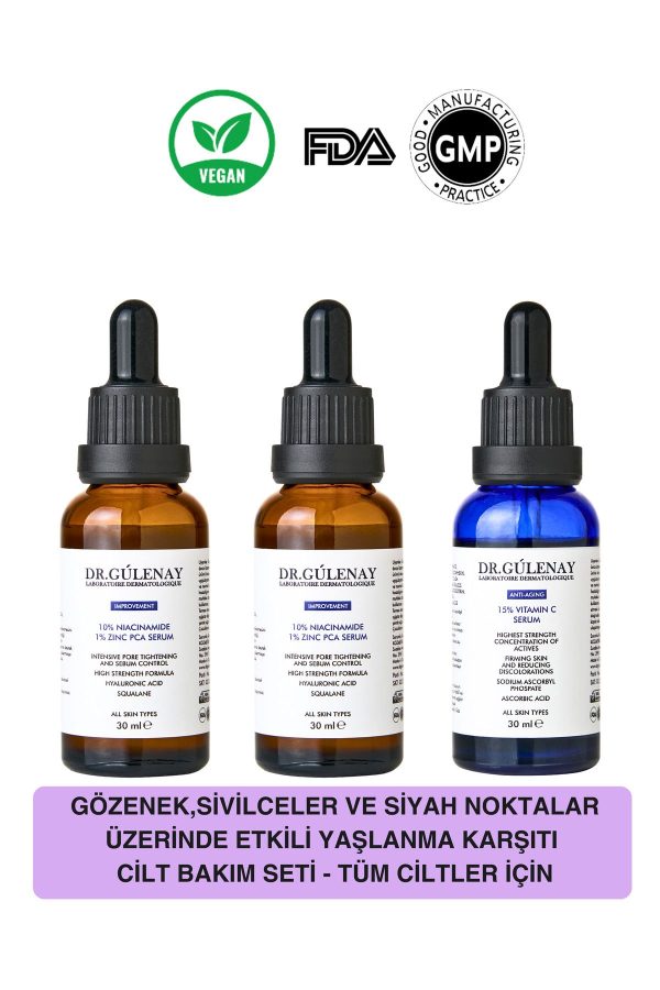ست مراقبت از پوست اورجینال برند Dr gulenay laboratoire dermatologique کد 829380968