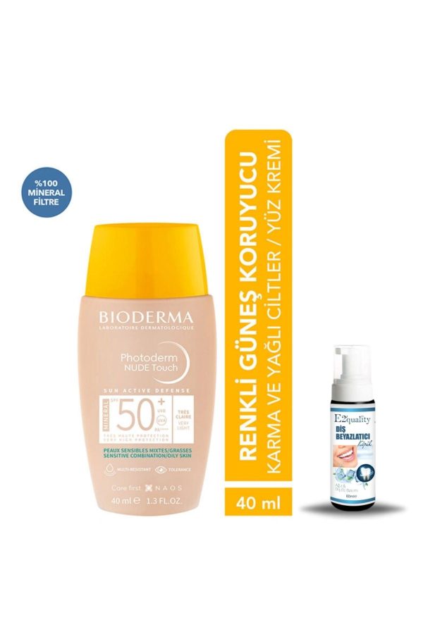 ضد آفتاب صورت اورجینال برند Bioderma مدل Photoderm Nude Touch SPF50+ کد 824362929