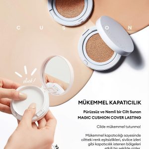 کرم فاندیشن اورجینال برند Missha مدل Magic Cushion Cover Lasting SPF50+/PA+++ کد 31185707