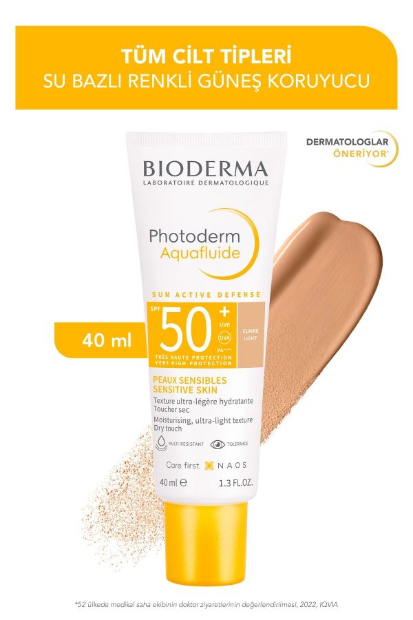 ضد آفتاب صورت اورجینال برند Bioderma مدل Photoderm Aquafluid SPF 50+ کد 330310327