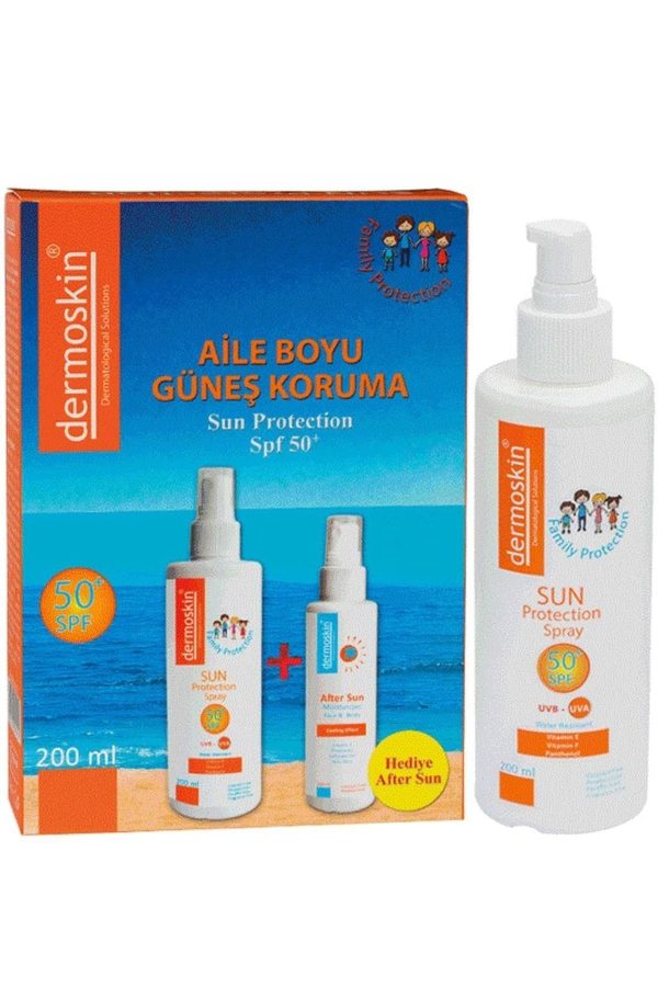 ضد آفتاب صورت اورجینال برند Dermoskin مدل Sun Protection Spf50 Aile Boyu کد 468360495