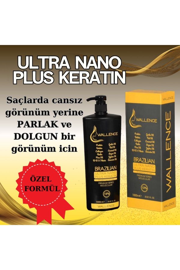 ماسک مو اورجینال برند Wallence مدل Ultra Düzleştirme Parlaklık Verici Keratin کد 851454628 - Image 5