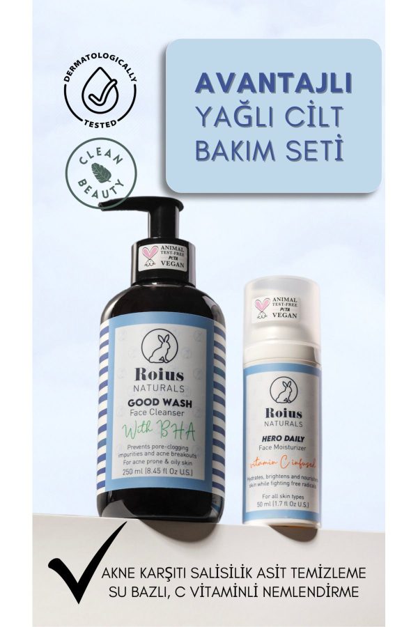ست مراقبت از پوست اورجینال برند Roius naturals مدل Yağlı Cilt Bakım Seti کد 250495018