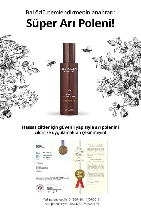کرم صورت اورجینال برند Missha مدل Arı Poleni İçerikli Nemlendirici Krem کد 846973042 - Image 4