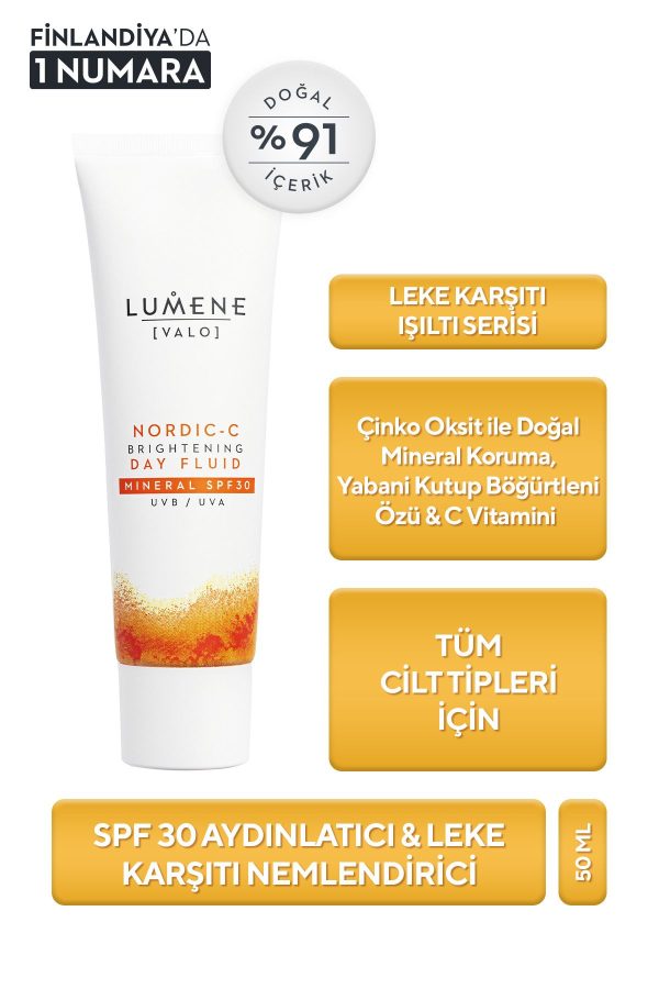 ضد آفتاب صورت اورجینال برند Lumene مدل Brightening Day Fluid Mineral Spf30 کد 702182359