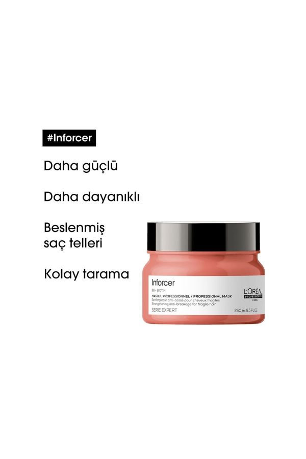 ماسک مو اورجینال برند L oreal professionnel مدل Serie Expert Inforcer Maske کد 859943192 - Image 2