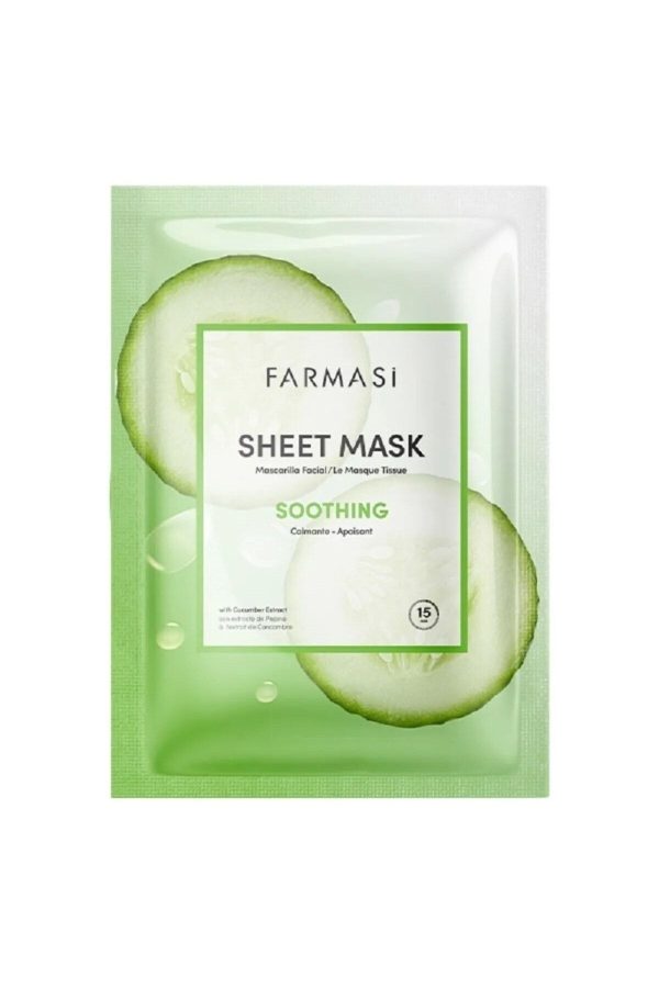 ماسک صورت اورجینال برند Farmasi مدل Soothing Salatalıklı Kağıt Maske کد 746216524
