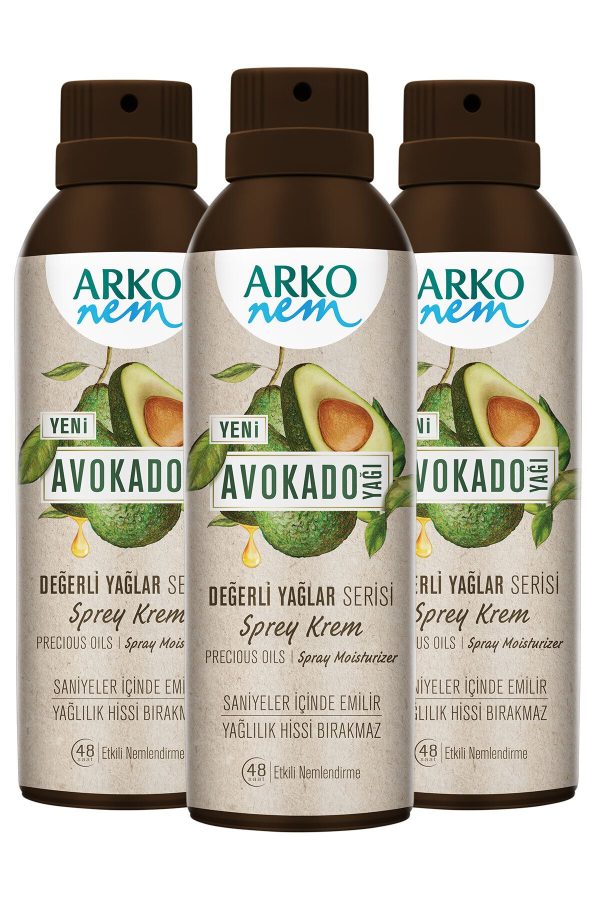 کرم صورت اورجینال برند Arko nem مدل Sprey Krem 3x150ml کد 34908332