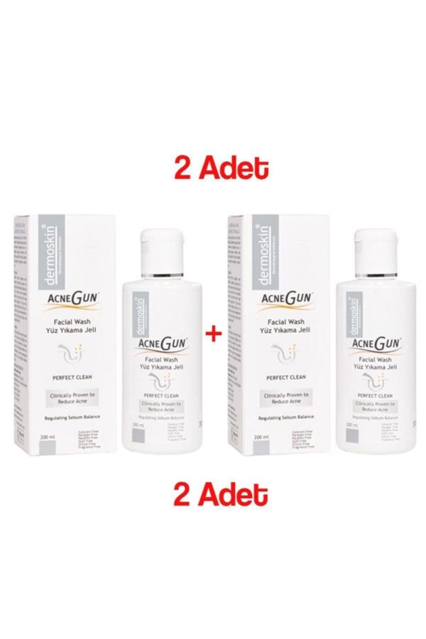 پاک کننده صورت اورجینال برند Dermoskin مدل Acnegun Yüz Yıkama Jeli کد 42083319