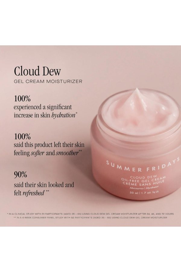 کرم صورت اورجینال برند Summer fridays مدل Cloud Dew Gel Cream Moisturizer کد 837046501 - Image 2